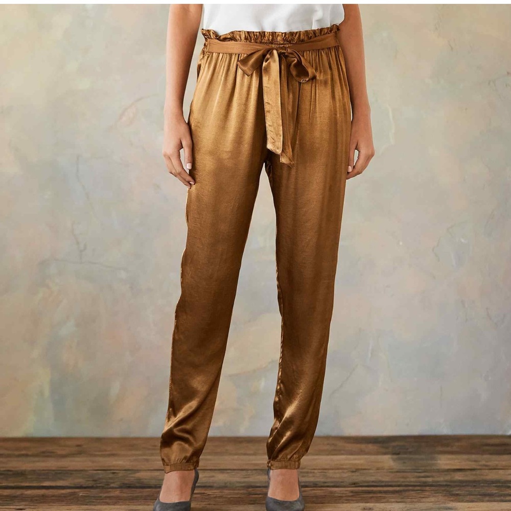 Sundance Sula Flowing shimmering PANTS elegant  L